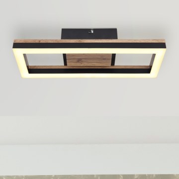 Brilagi - Candeeiro de tecto LED dimerizável VELVET SQUARE LED/24W/230V 43x43 cm 3000/4000/6500K + comando remoto rosa