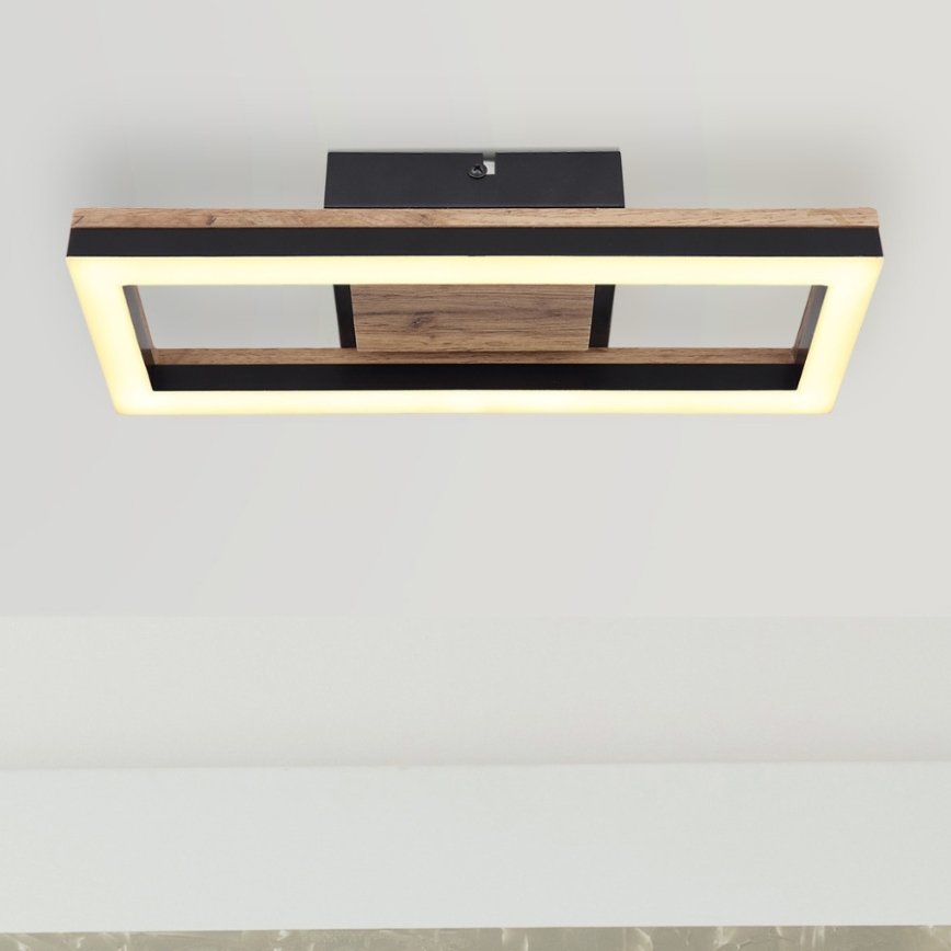 Brilagi - Candeeiro de tecto LED dimerizável VELVET SQUARE LED/24W/230V 43x43 cm 3000/4000/6500K + comando remoto rosa