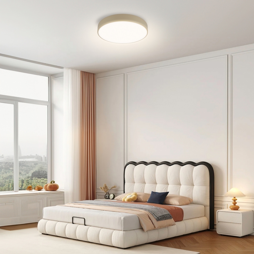 Brilagi - Luminária de teto LED POOL LED/36W/230V 3000/4500/6000K diâmetro 30 cm bege