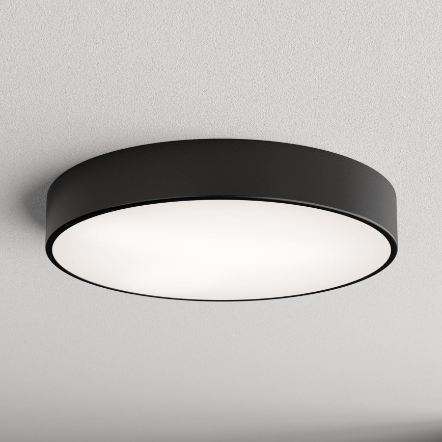 Brilagi - Candeeiro de tecto para casa de banho CLARE 4xE27/24W/230V Ø 50 cm IP54 preto