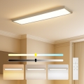 Brilagi - Candeeiro de tecto para casa de banho LED dimerizável FRAME SMART LED/50W/230V 120x30 cm 3000-6000K IP44 bege + controlo remoto