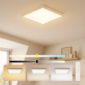Brilagi - Candeeiro de tecto para casa de banho LED dimerizável FRAME SMART LED/50W/230V 60x60 cm 3000-6000K IP44 bege + comando remoto