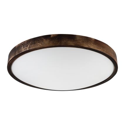Brilagi - Candeeiro de teto CARVALHO SMOKEY 3xE27/60W/230V, acabamento carvalho, Ø 47,5 cm