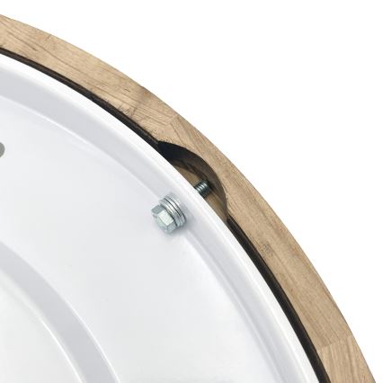 Brilagi - Candeeiro de teto CARVALHO SMOKEY 3xE27/60W/230V, acabamento carvalho, Ø 47,5 cm