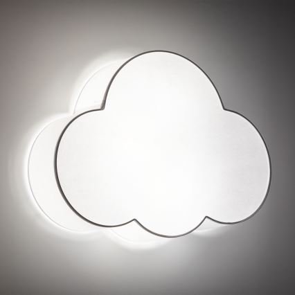 Brilagi - Candeeiro de teto infantil NIMBUS 4xE27/15W/230V branco