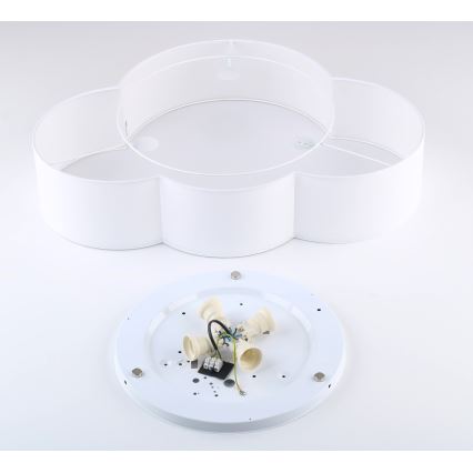 Brilagi - Candeeiro de teto infantil NIMBUS 4xE27/15W/230V branco