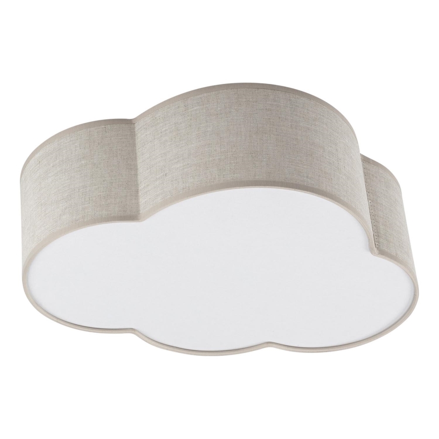 Brilagi - Candeeiro de teto infantil NIMBUS LINEN 2xE27/15W/230V bege