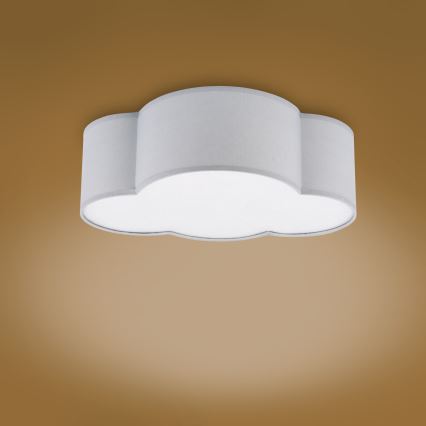 Brilagi - Candeeiro de teto infantil NIMBUS MINI 2xE27/15W/230V cinzento