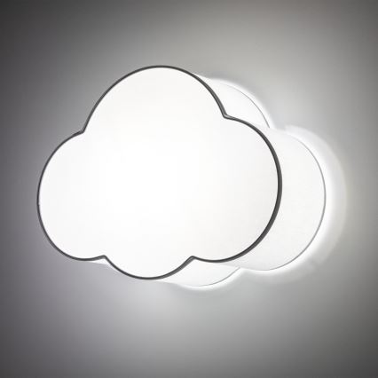 Brilagi - Candeeiro de teto infantil NIMBUS MINI 2xE27/15W/230V cinzento