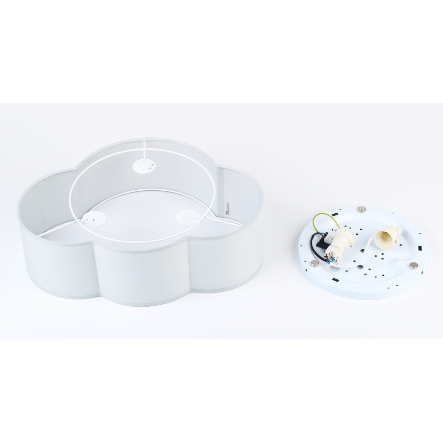 Brilagi - Candeeiro de teto infantil NIMBUS MINI 2xE27/15W/230V cinzento