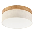 Brilagi - Candeeiro de teto LED BELLADONNA LED/20W/230V diâmetro 30 cm creme/ Carvalho