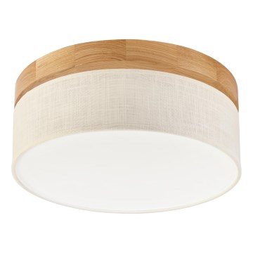 Brilagi - Candeeiro de teto LED BELLADONNA LED/20W/230V diâmetro 30 cm creme/ Carvalho