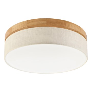 Brilagi - Candeeiro de teto LED BELLADONNA LED/36W/230V diâmetro 40 cm creme/ Carvalho