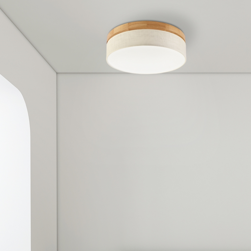 Brilagi - Candeeiro de teto LED BELLADONNA LED/36W/230V diâmetro 40 cm creme/ Carvalho