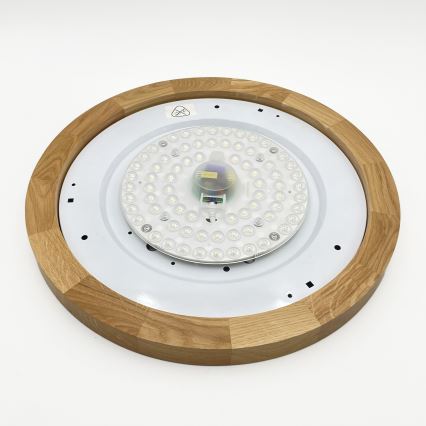 Brilagi - Candeeiro de teto LED BELLADONNA LED/36W/230V diâmetro 40 cm creme/ Carvalho