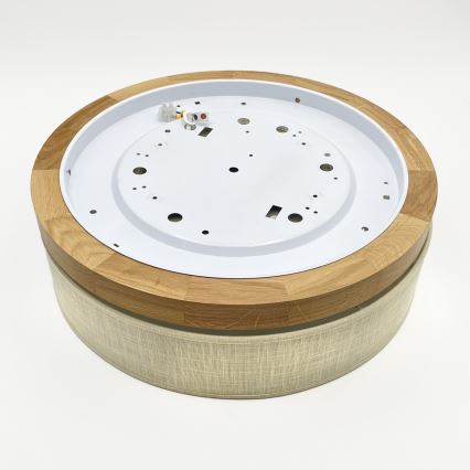 Brilagi - Candeeiro de teto LED BELLADONNA LED/36W/230V diâmetro 40 cm creme/ Carvalho