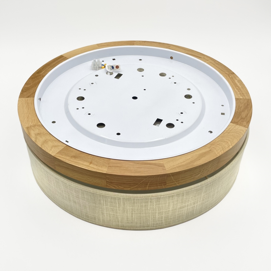 Brilagi - Candeeiro de teto LED BELLADONNA LED/36W/230V diâmetro 40 cm creme/ Carvalho