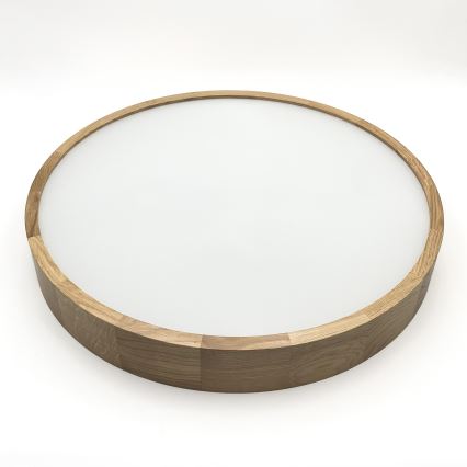 Brilagi - Candeeiro de teto LED CARVALHO 4xE27/60W/230V, acabamento em carvalho, diâmetro 57,5 cm