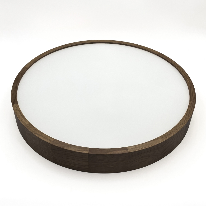 Brilagi - Candeeiro de teto LED CARVALHO 4xE27/60W/230V, carvalho nogueira, Ø 57,5 cm
