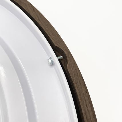 Brilagi - Candeeiro de teto LED CARVALHO 4xE27/60W/230V, carvalho nogueira, Ø 57,5 cm