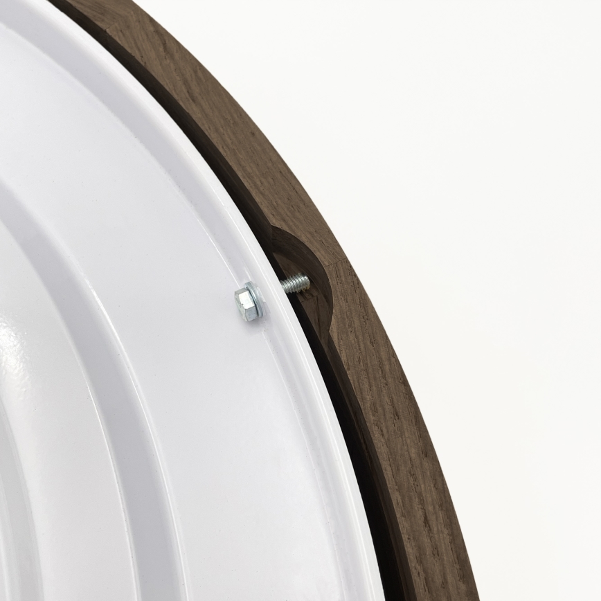 Brilagi - Candeeiro de teto LED CARVALHO 4xE27/60W/230V, carvalho nogueira, Ø 57,5 cm