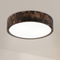 Brilagi - Candeeiro de Teto LED CARVALHO SMOKEY LED/36W/230V, acabamento carvalho, diâmetro 37,5 cm