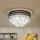 Brilagi - Candeeiro de teto LED com cristais VELURE 5xE14/40W/230V Ø 46 cm preto