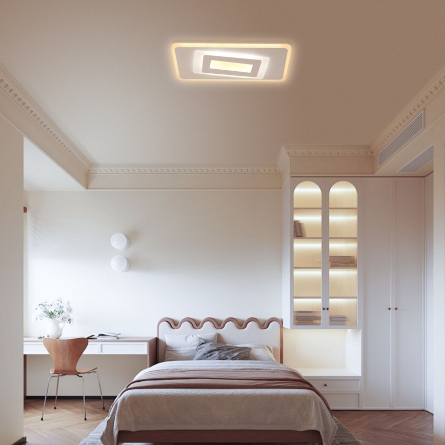Brilagi - Candeeiro de tecto LED regulável MODERN LED/51W/230V 3000-6000K 20x40 cm + controlo remoto