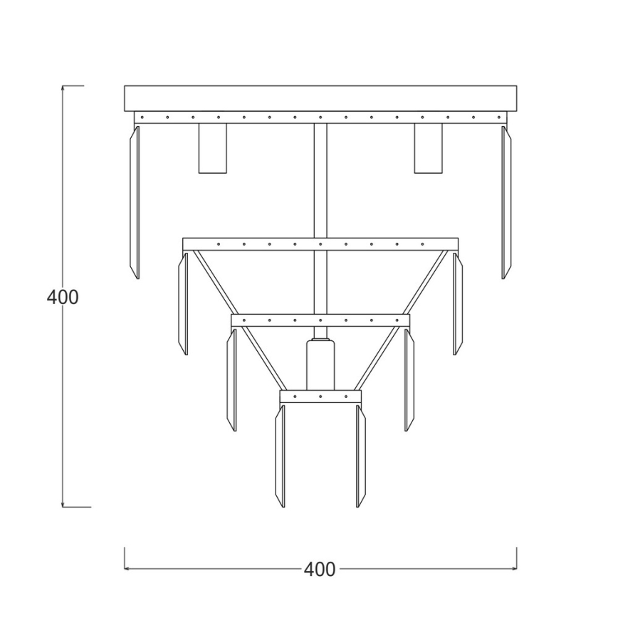 Brilagi - Candeeiro de teto de cristal LED MOZART 5xE14/40W/230V Ø 40 cm cromado brilhante