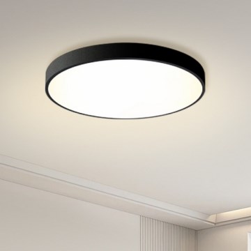 Brilagi - Candeeiro de teto LED regulável POOL LED/60W/230V 3000-6000K Ø 60 cm preto + controlo remoto