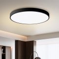 Brilagi - Candeeiro de teto LED regulável POOL SMART LED/100W/230V 3000-6000K Ø 80 cm Wi-Fi Tuya preto + comando remoto