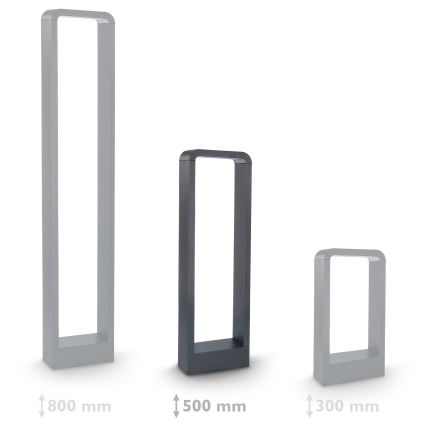 Brilagi - Candeeiro exterior LED BARI LED/7W/230V 3000/4000/6000K antracite IP54 50 cm