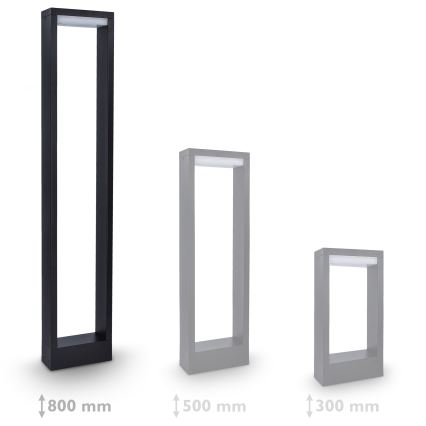 Brilagi - Candeeiro exterior LED BARI LED/7W/230V 3000/4000/6000K antracite IP54 80 cm