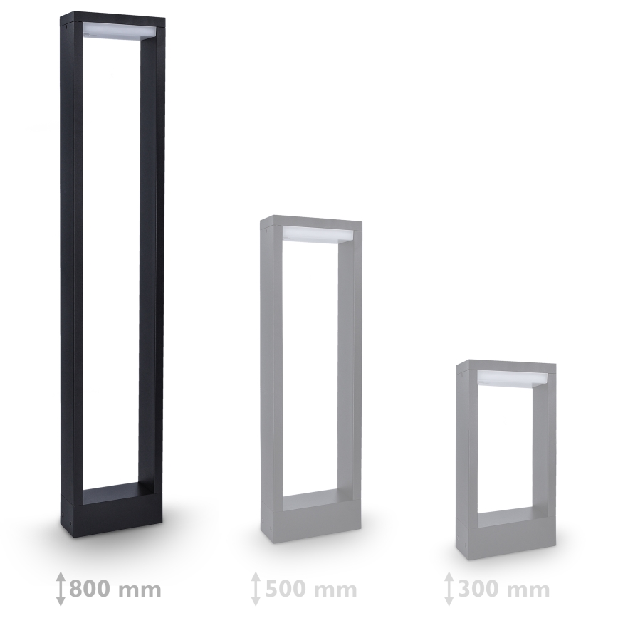 Brilagi - Candeeiro exterior LED BARI LED/7W/230V 3000/4000/6000K antracite IP54 80 cm