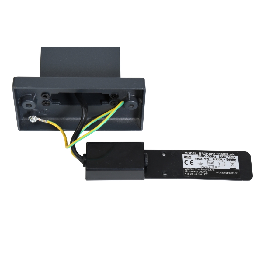 Brilagi - Candeeiro exterior LED com sensor ARCELO LED/9W/230V 50 cm IP44