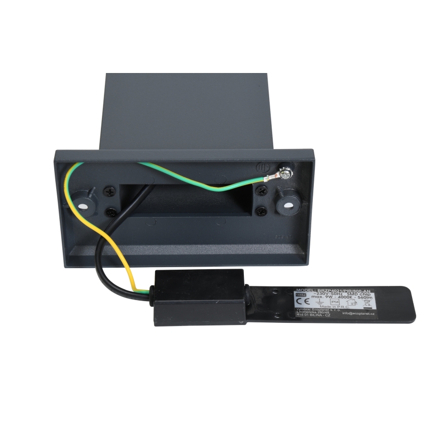 Brilagi - Candeeiro exterior LED com sensor ARCELO LED/9W/230V 80 cm IP54