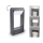 Brilagi - Candeeiro exterior LED CROTONE LED/7W/230V antracite IP54 30 cm