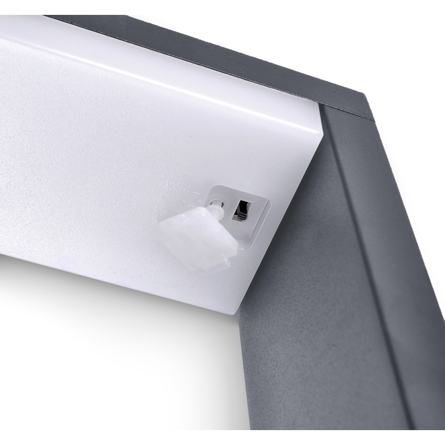 Brilagi - Candeeiro exterior LED RAGUSA LED/7W/230V 3000/4000/6000K antracite IP54 80 cm