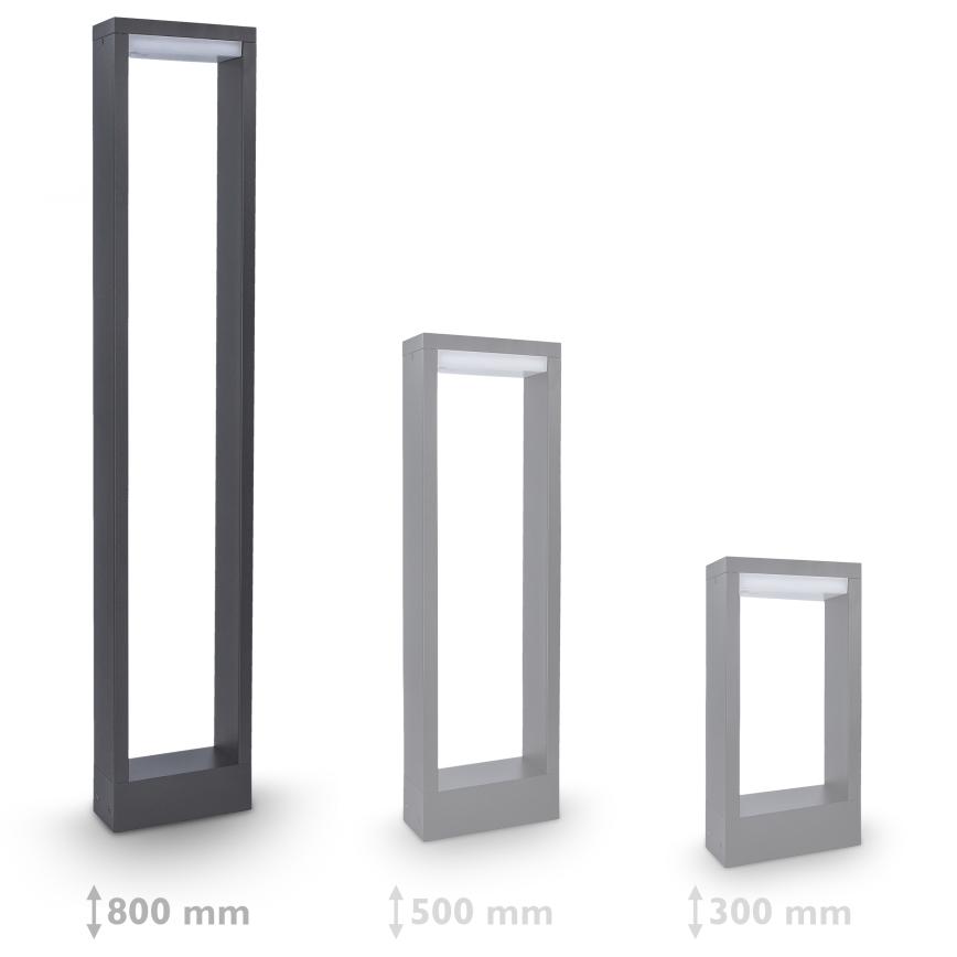 Brilagi - Candeeiro exterior LED RAGUSA LED/7W/230V 3000/4000/6000K antracite IP54 80 cm