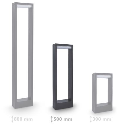 Brilagi - Candeeiro exterior LED RAGUSA LED/7W/230V 3000/4000/6000K antracite IP54 50 cm