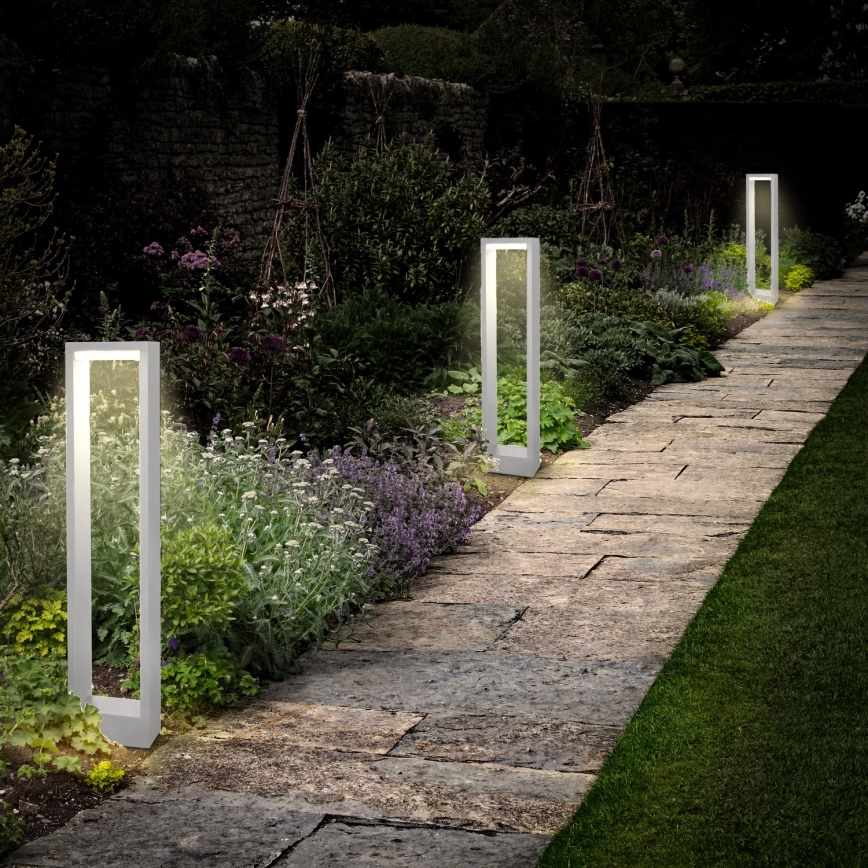 Brilagi - Candeeiro exterior LED RAGUSA LED/7W/230V 3000/4000/6000K branco IP54 80 cm