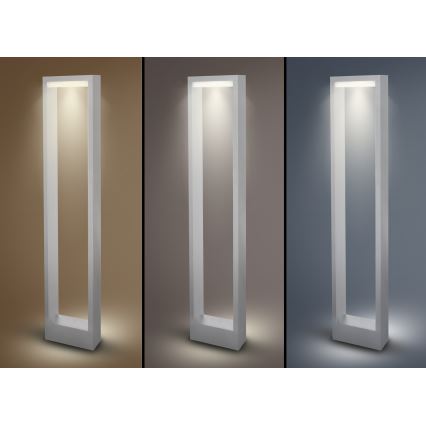 Brilagi - Candeeiro exterior LED RAGUSA LED/7W/230V 3000/4000/6000K branco IP54 80 cm