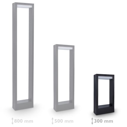 Brilagi - Candeeiro exterior LED RAGUSA LED/7W/230V 3000/4000/6000K IP54 30 cm