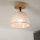 Brilagi - Candeeiro integrado ANTHONY 1xE14/60W/230V carvalho/bege