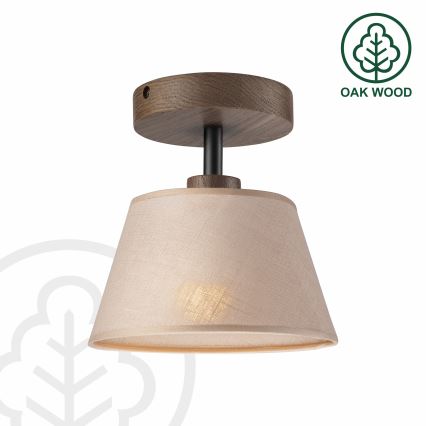 Brilagi - Candeeiro integrado ANTHONY 1xE14/60W/230V carvalho/bege