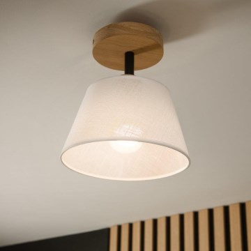 Brilagi - Candeeiro integrado ANTHONY 1xE14/60W/230V carvalho/branco