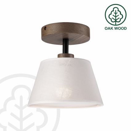 Brilagi - Candeeiro integrado ANTHONY 1xE14/60W/230V carvalho/branco