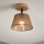 Brilagi - Candeeiro integrado ANTHONY 1xE14/60W/230V carvalho/castanho