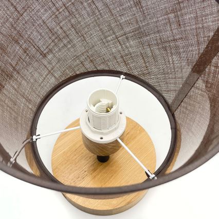 Brilagi - Candeeiro integrado ANTHONY 1xE14/60W/230V carvalho/castanho