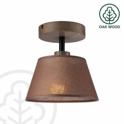 Brilagi - Candeeiro integrado ANTHONY 1xE14/60W/230V carvalho/castanho